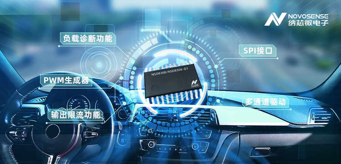 广东会全新发布40V车规级多通道半桥驱动NSD830x-Q1！